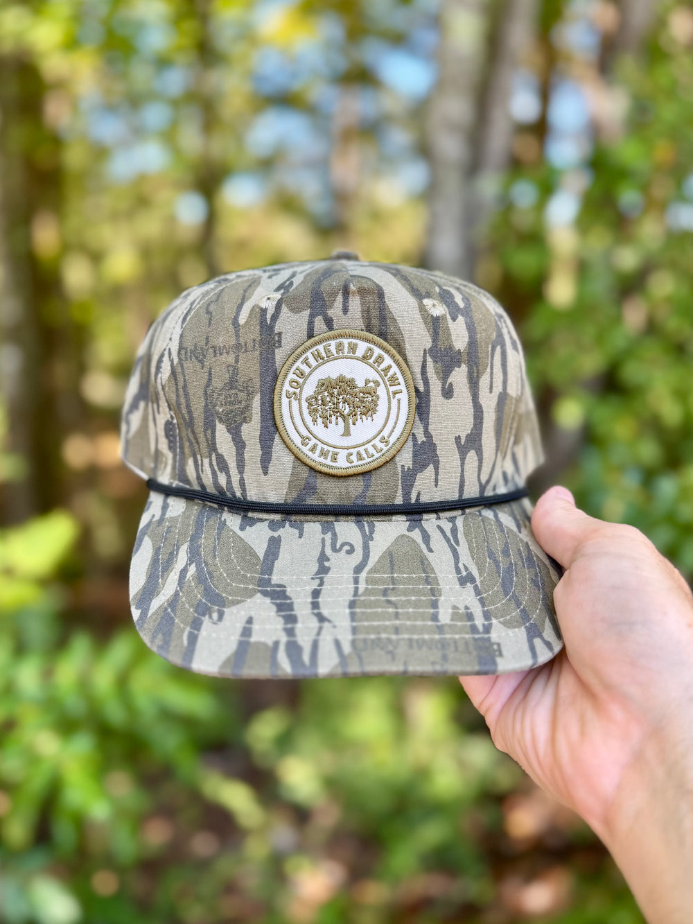 Embroidered Patch Rope Hat